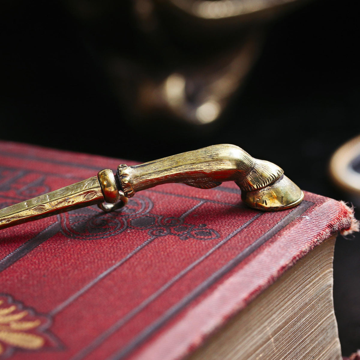 Antique Silver Gilt Horse Hoof Watch Key