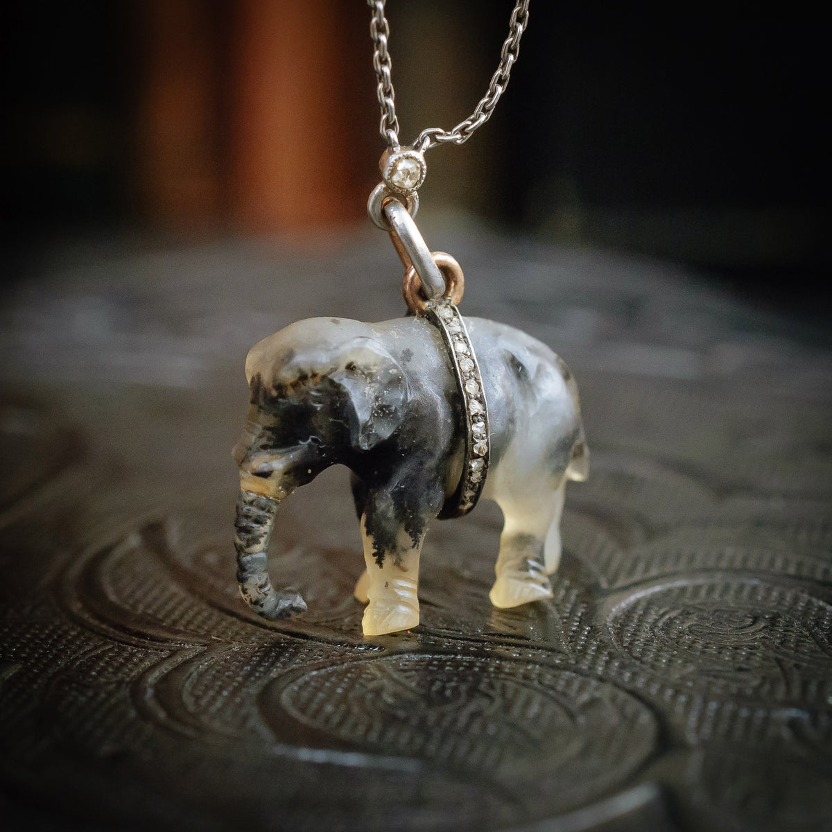 Antique Indian Raj Period Elephant Pin