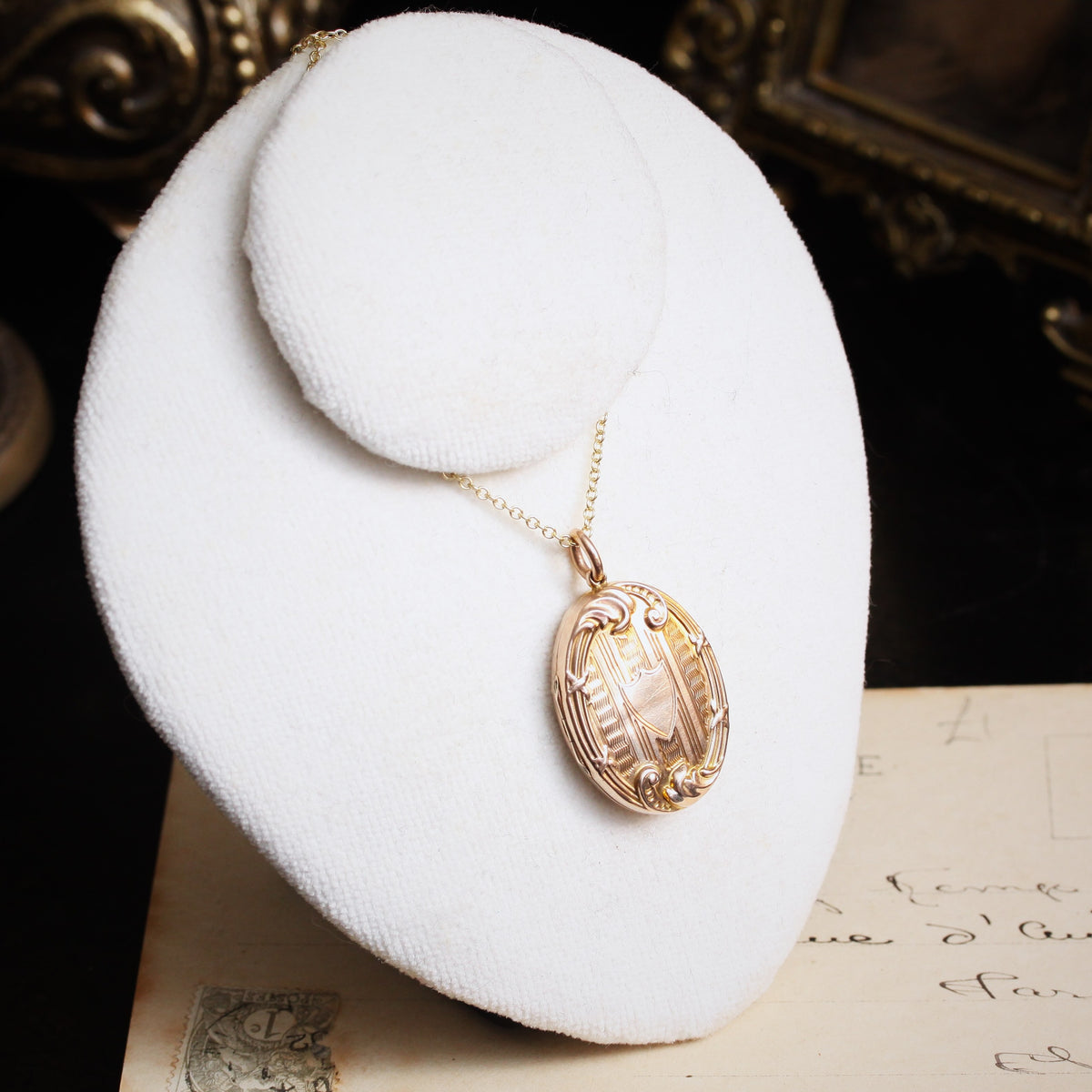 An Antique Edwardian Era Gold Locket