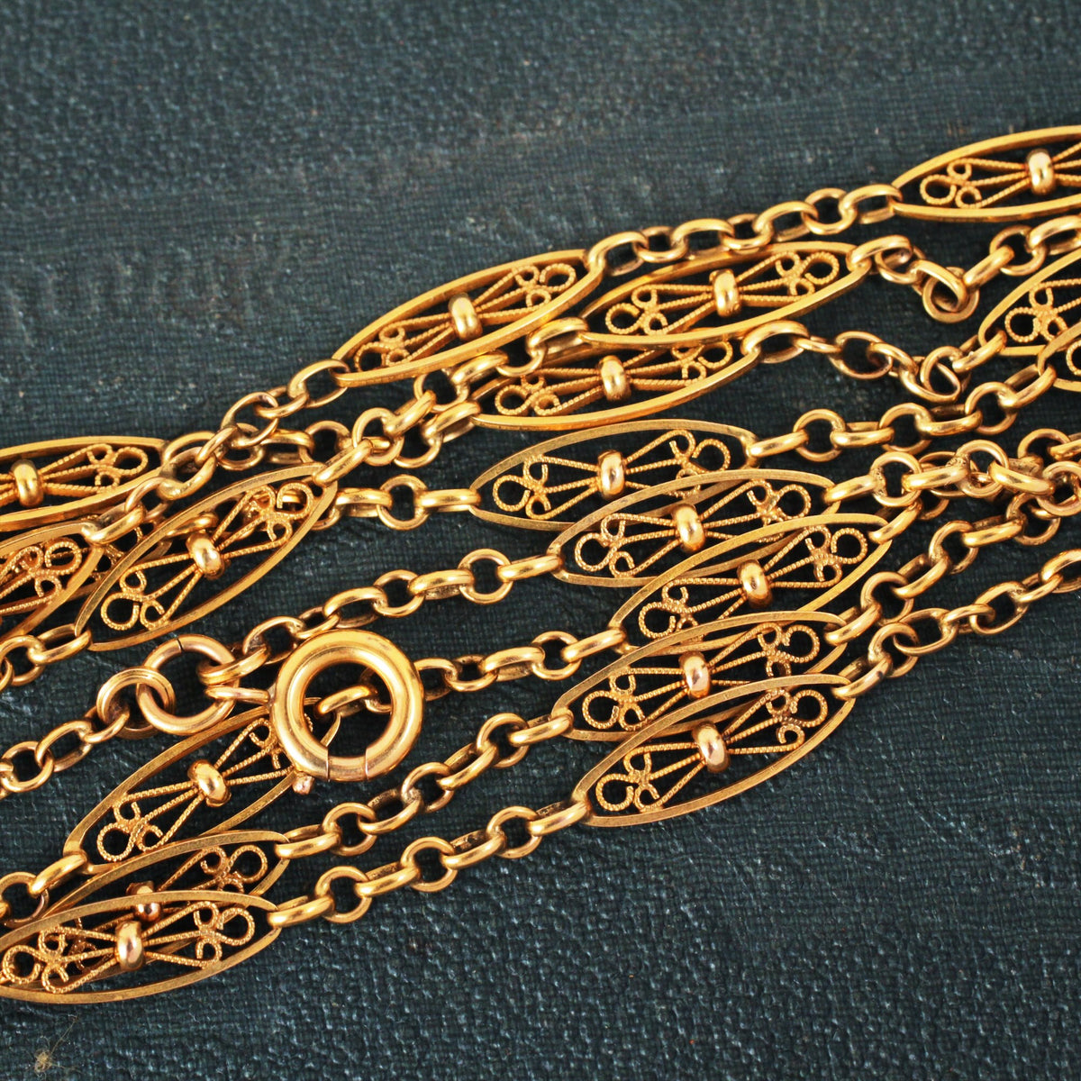 Antique French 18ct Gold Longuard Chain