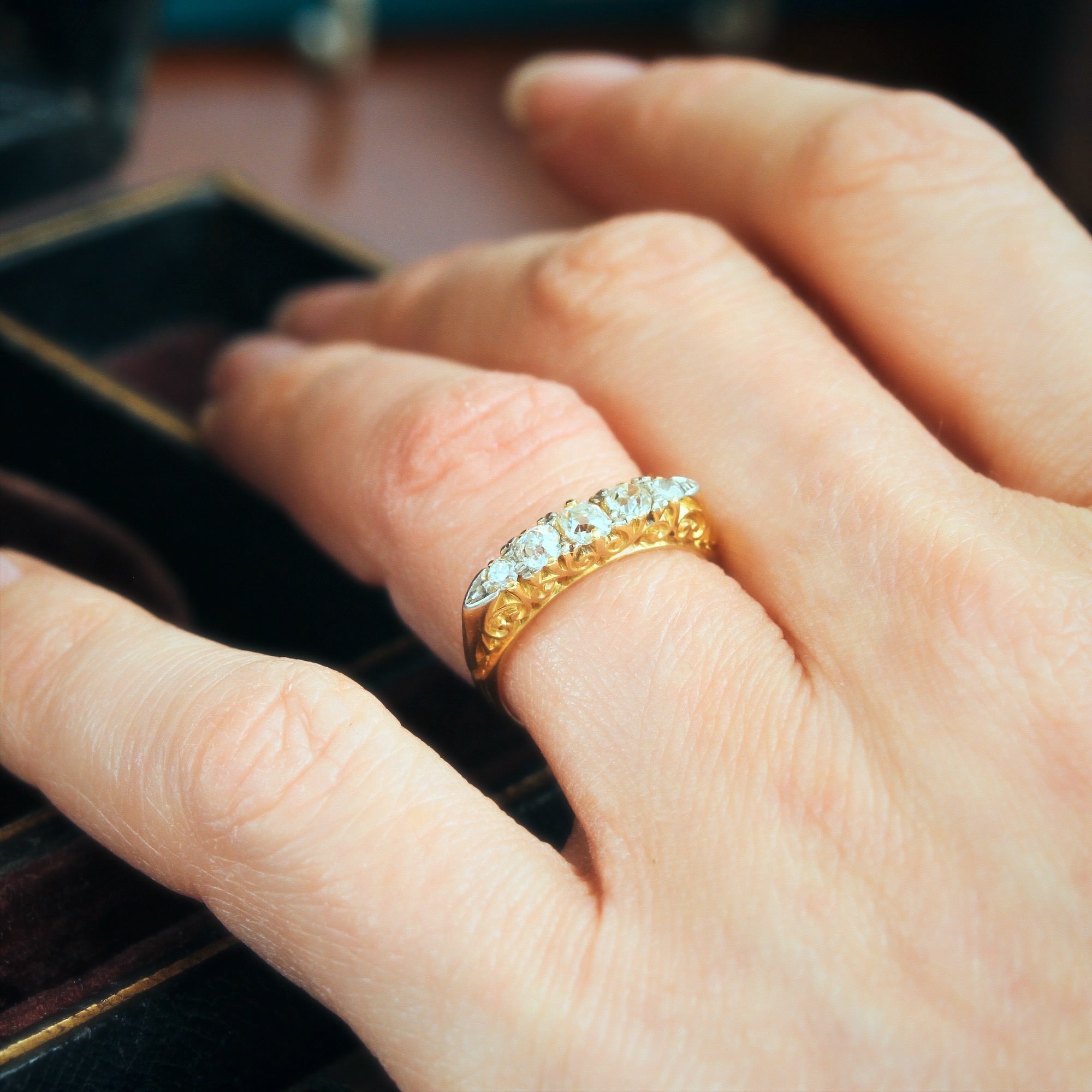 Edwardian shops eternity ring