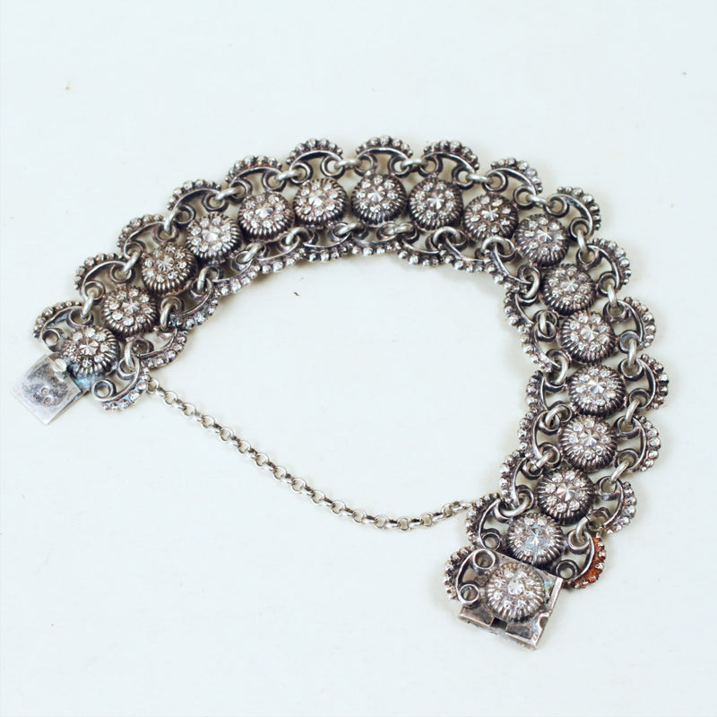 Lacy Loveliness Antique Silver Chain Bracelet