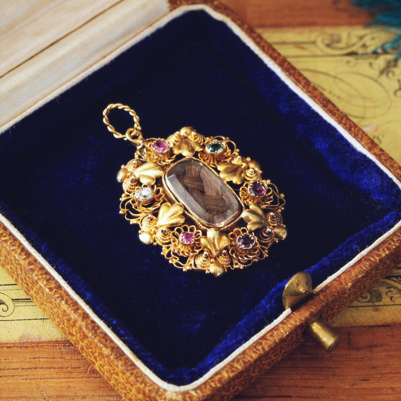 Antique Georgian 'REGARD' Pendant