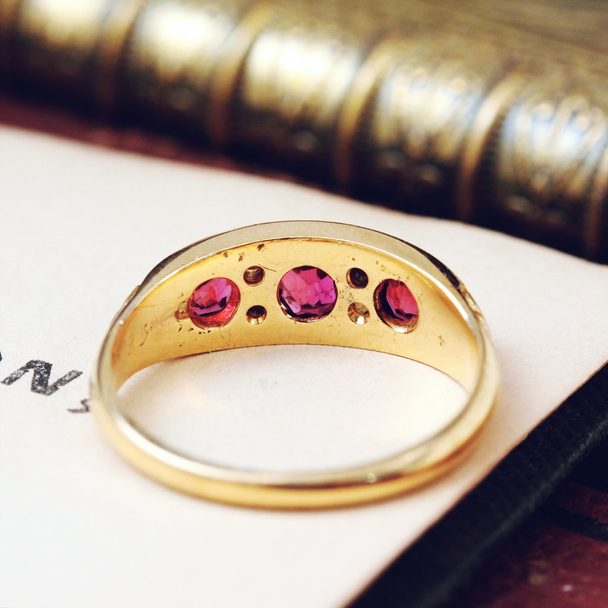 Date 1901 Ruby & Diamond Engagement Ring