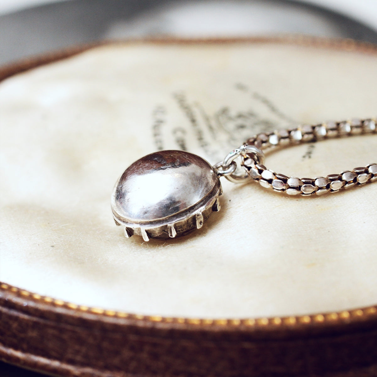 Antique Black Dot Paste Pendant