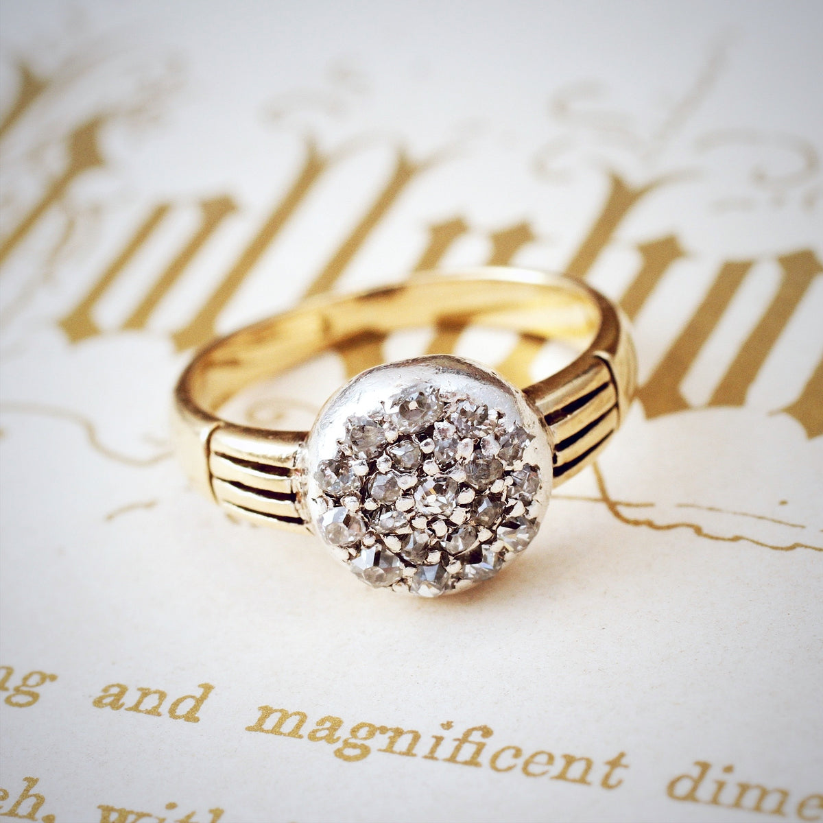 Victorian Hand Cut Diamond Ring