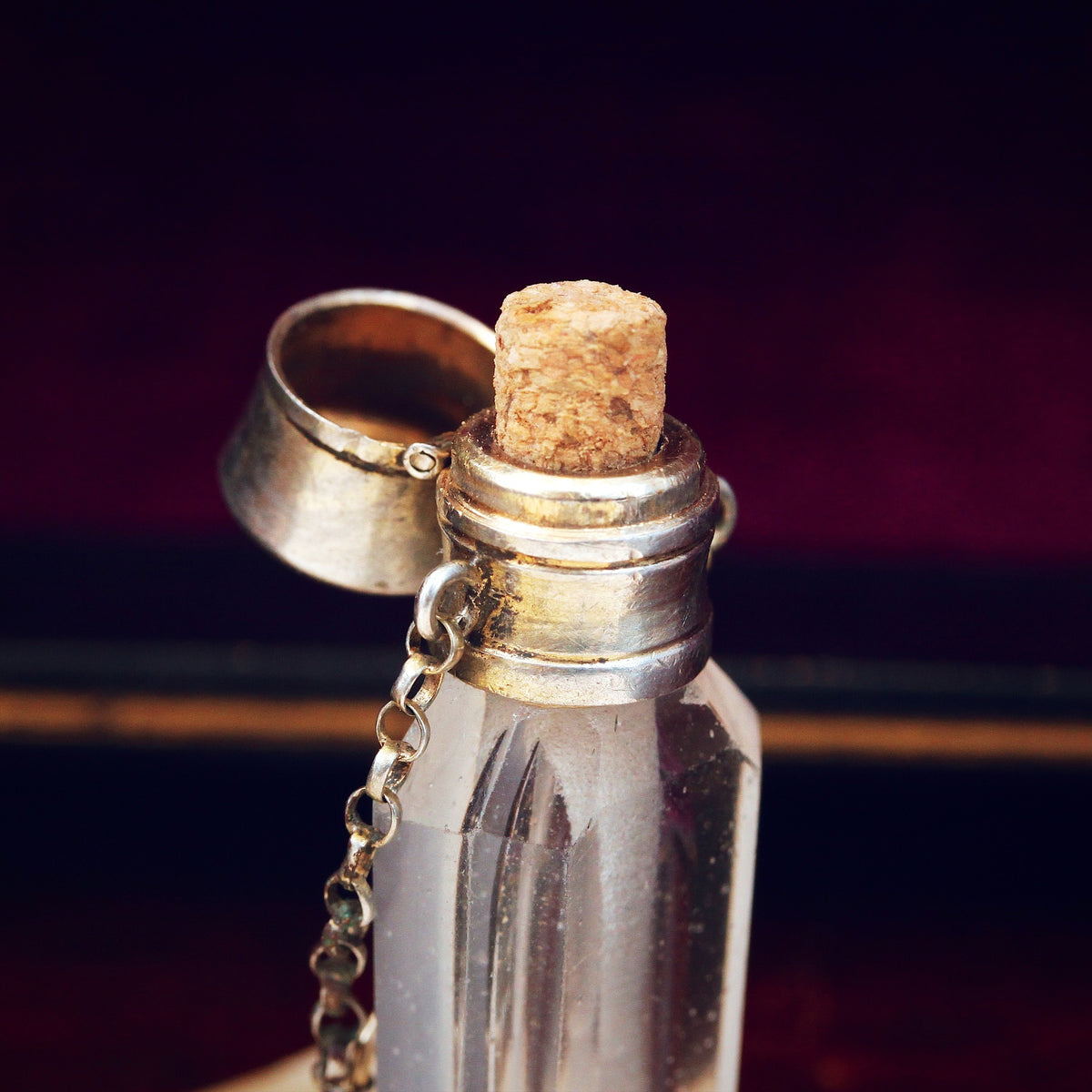 Miniature Victorian Scent or Smelling Salts Bottle