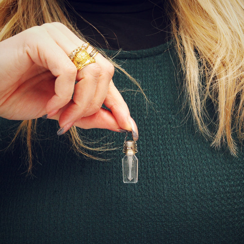 Miniature Victorian Scent or Smelling Salts Bottle