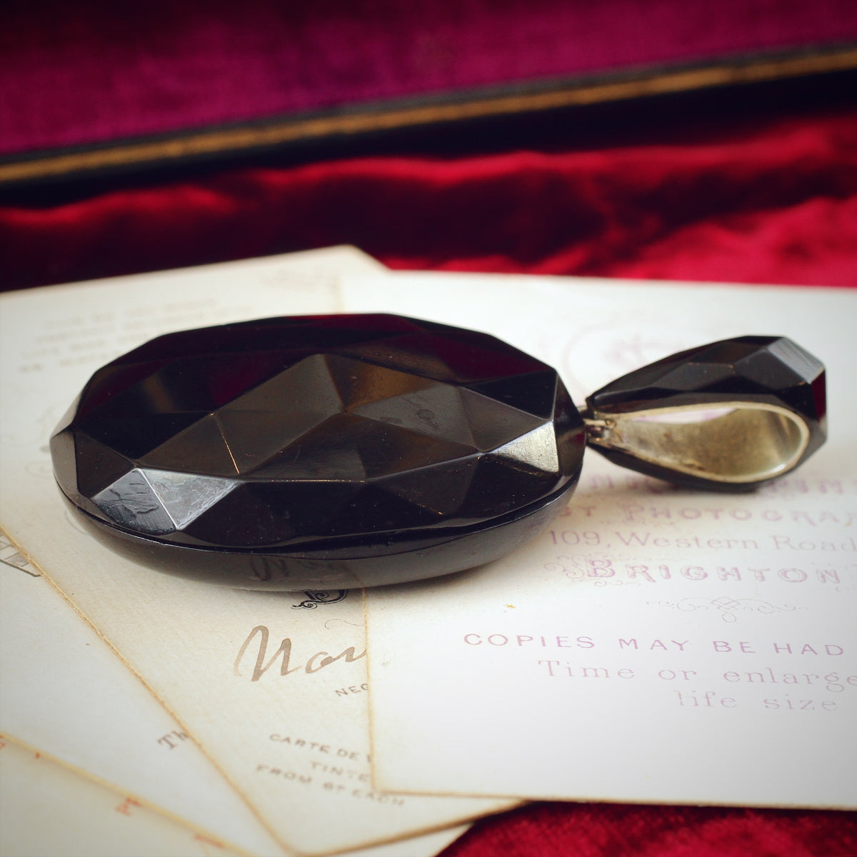 An Impressive Victorian Whitby Jet Locket