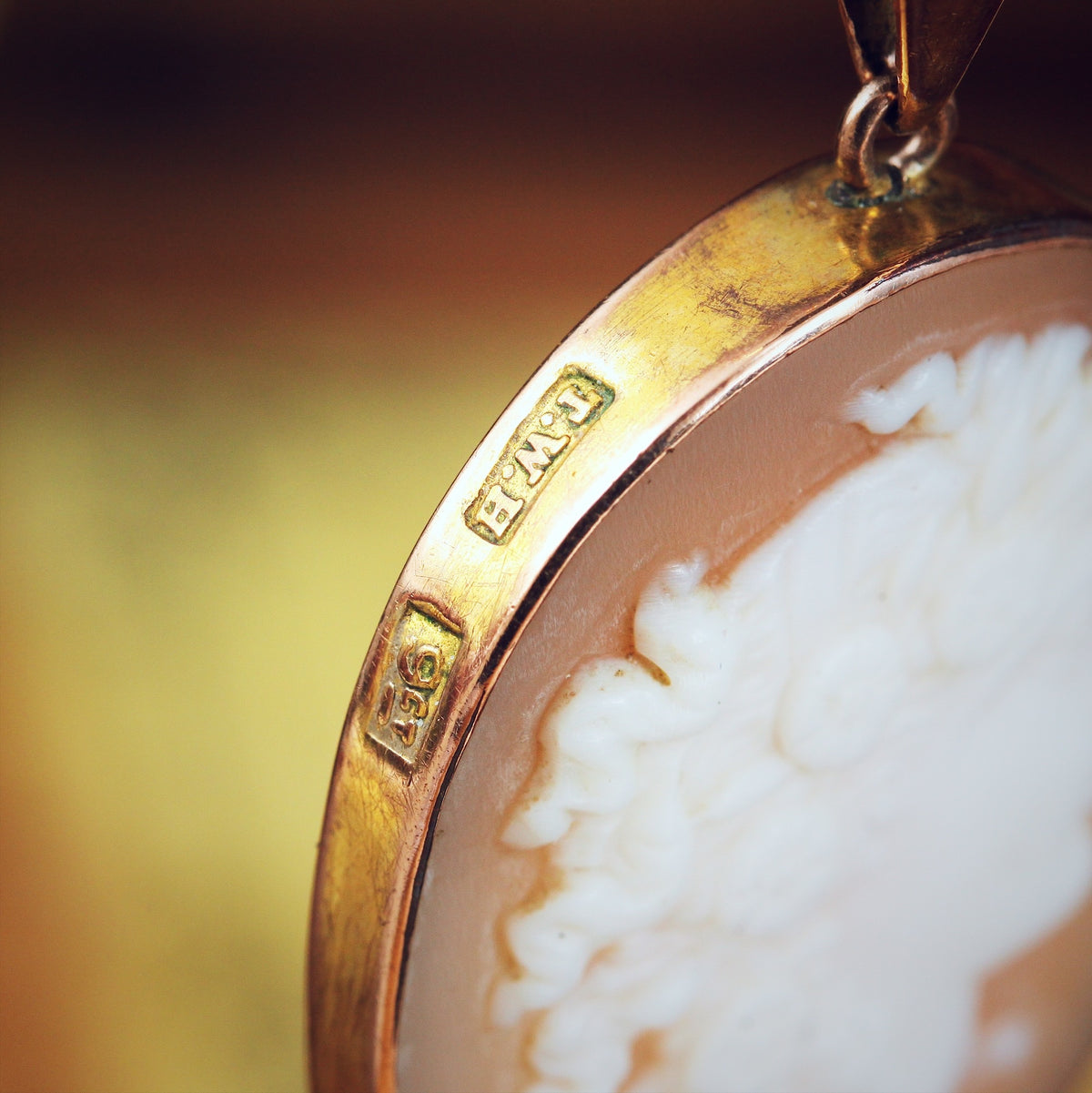 Antique Shell Cameo of Goddess Flora