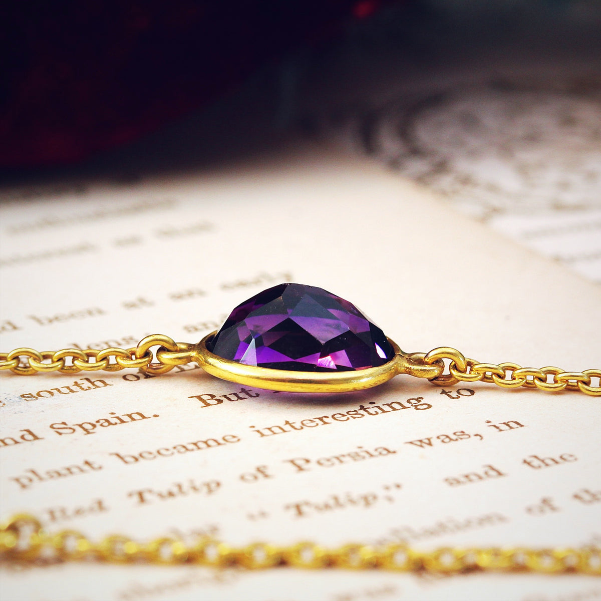 A Fine Edwardian Amethyst Stations Guard Chain