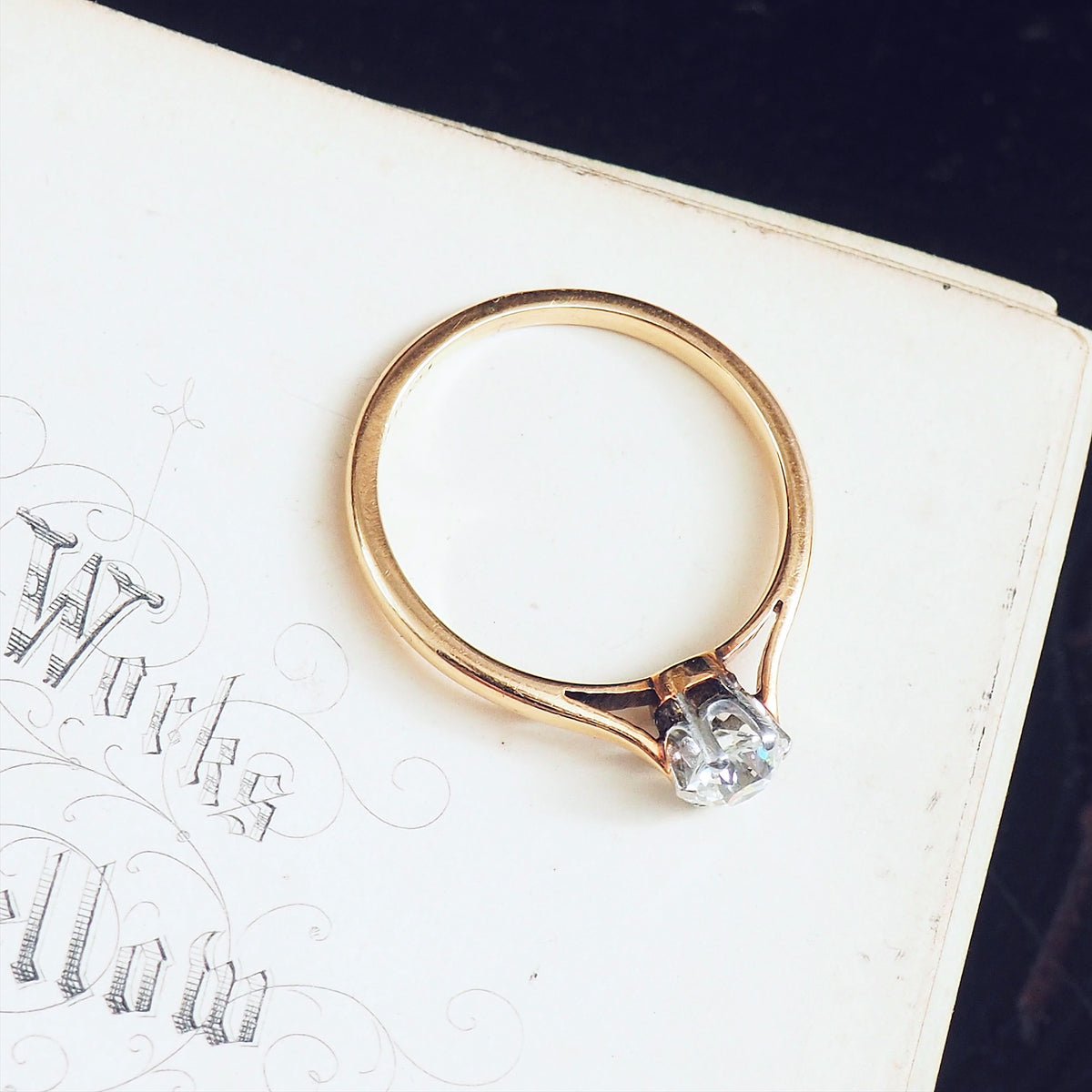 Simply Perfect! Antique 'Tiffany' Style Diamond Engagement Ring