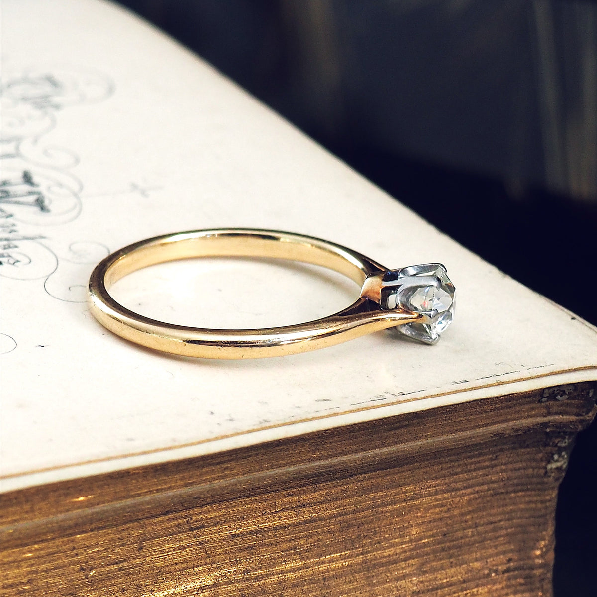 Simply Perfect! Antique 'Tiffany' Style Diamond Engagement Ring