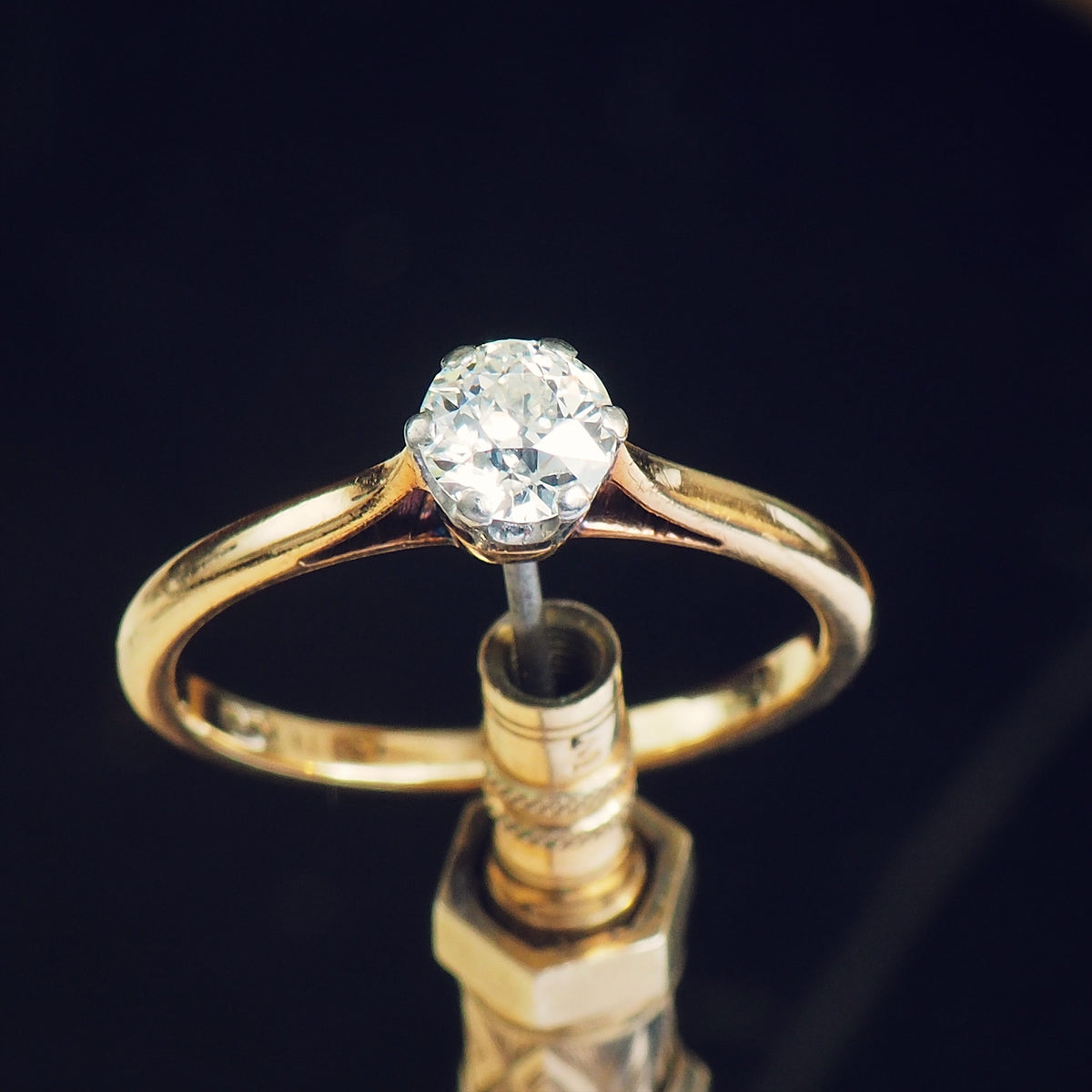 Antique 'Tiffany' Style Diamond Engagement Ring