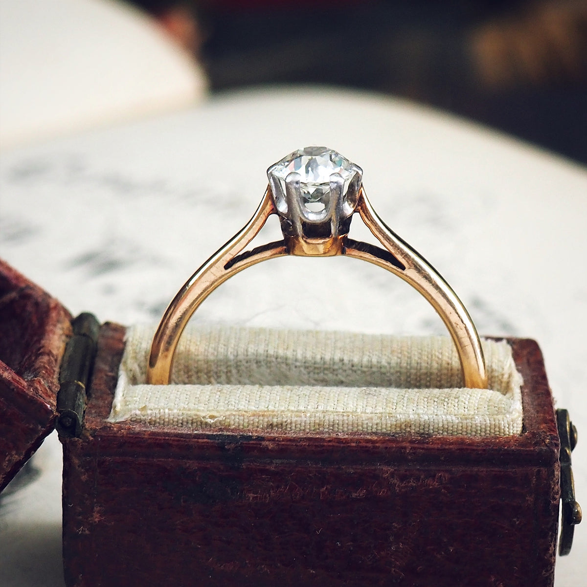 Simply Perfect! Antique 'Tiffany' Style Diamond Engagement Ring