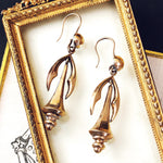 Victorian 9ct Gold Dangle Earrings