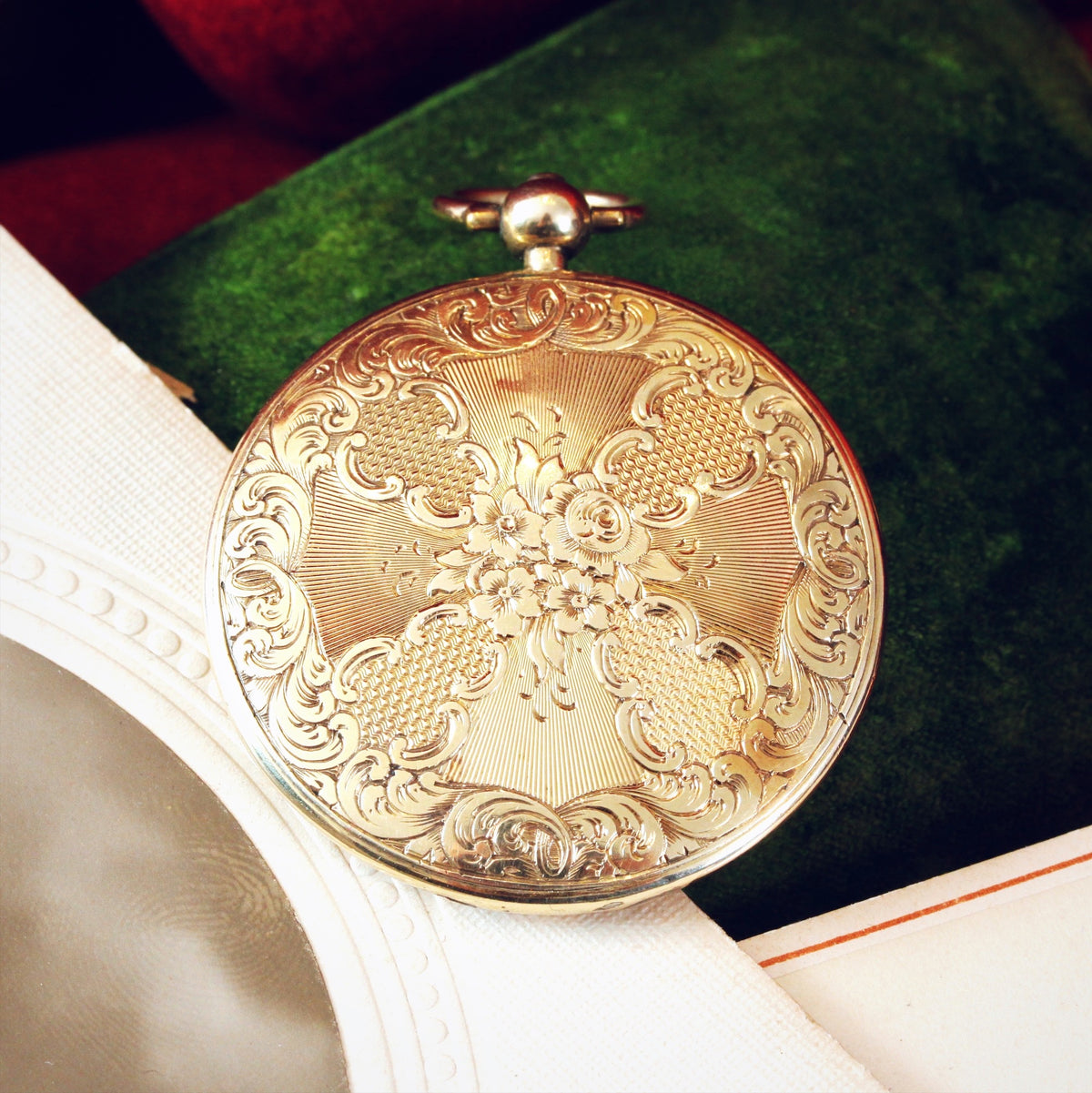 Fabulous Early Victorian Gold Watch Style Locket