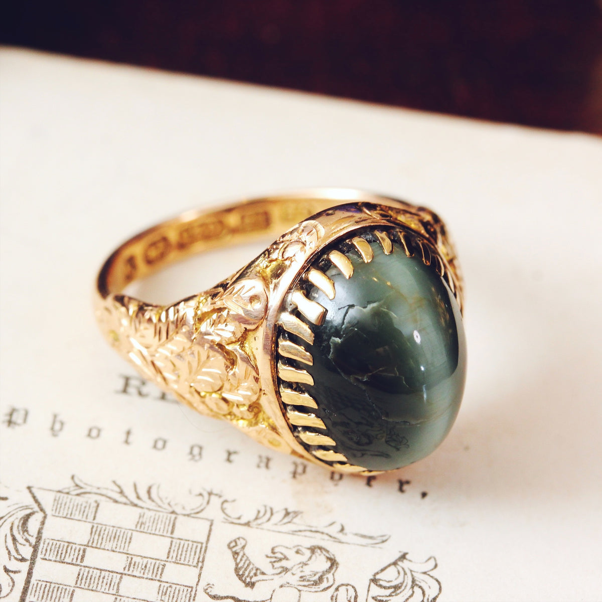 Astonishing Victorian Cat's Eye Chrysoberyl Ring