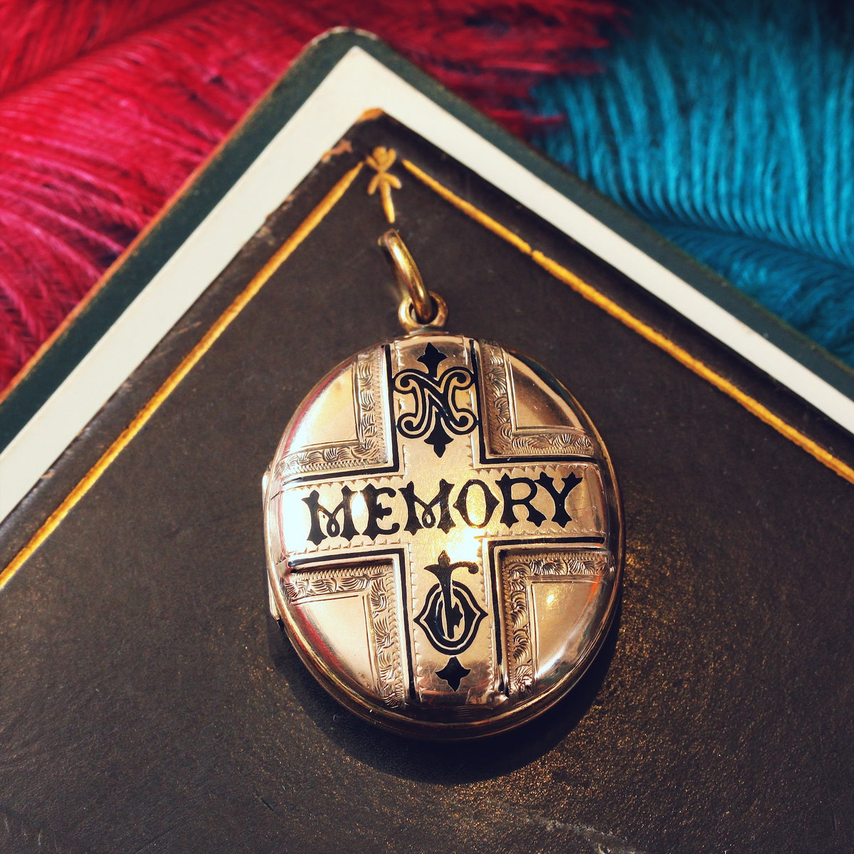 Antique Victorian 'IN MEMORY OF' Mourning Locket