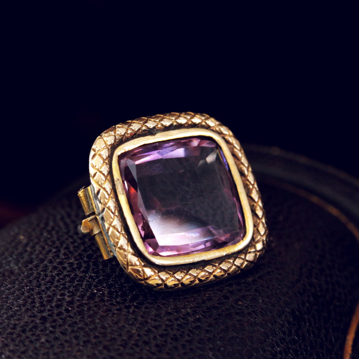 Antique Georgian Amethyst Lace Pin