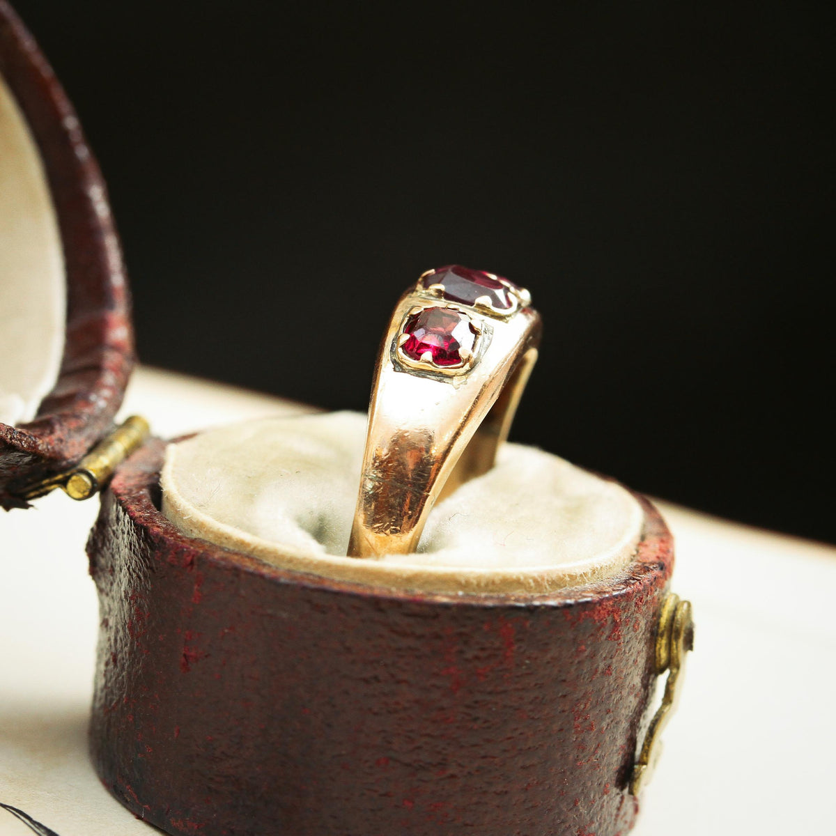 Antique Victorian Almandine Garnet Ring