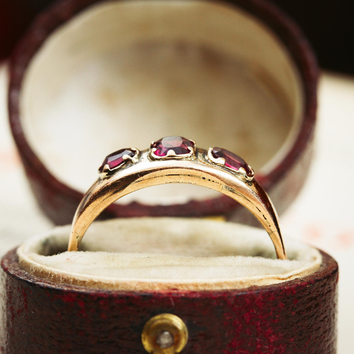 Antique Victorian Almandine Garnet Ring