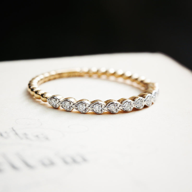 Dainty and Light! Dreamy Little Diamond Stacking Band
