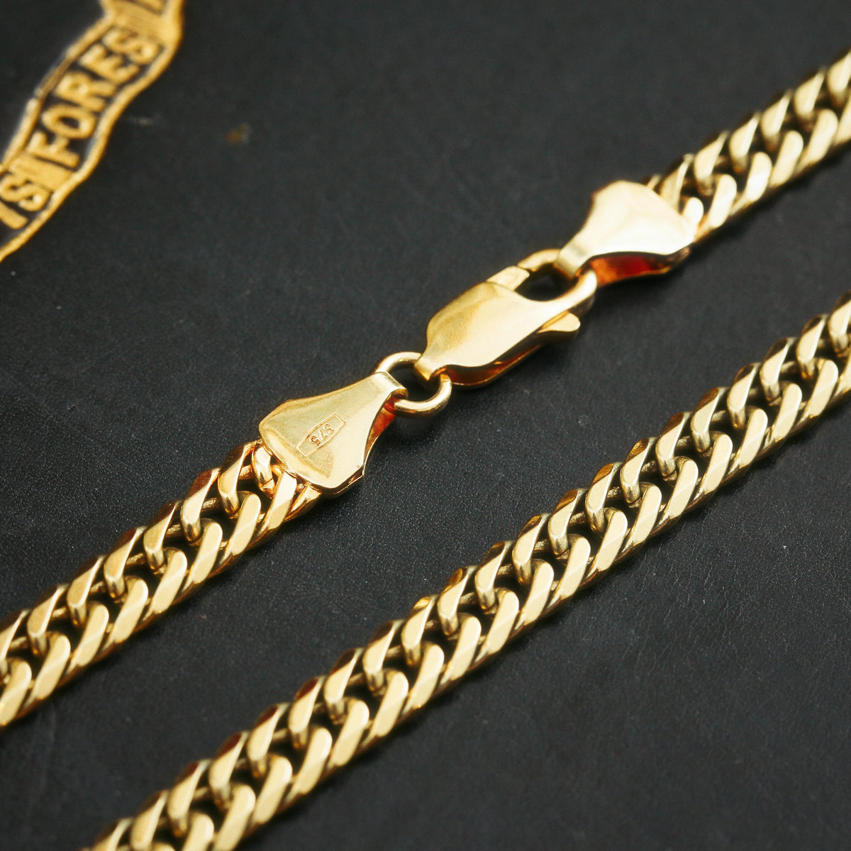 Statement Flattened Link 9ct Gold Chain