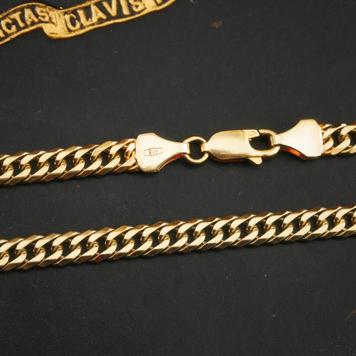 Statement Flattened Link 9ct Gold Chain