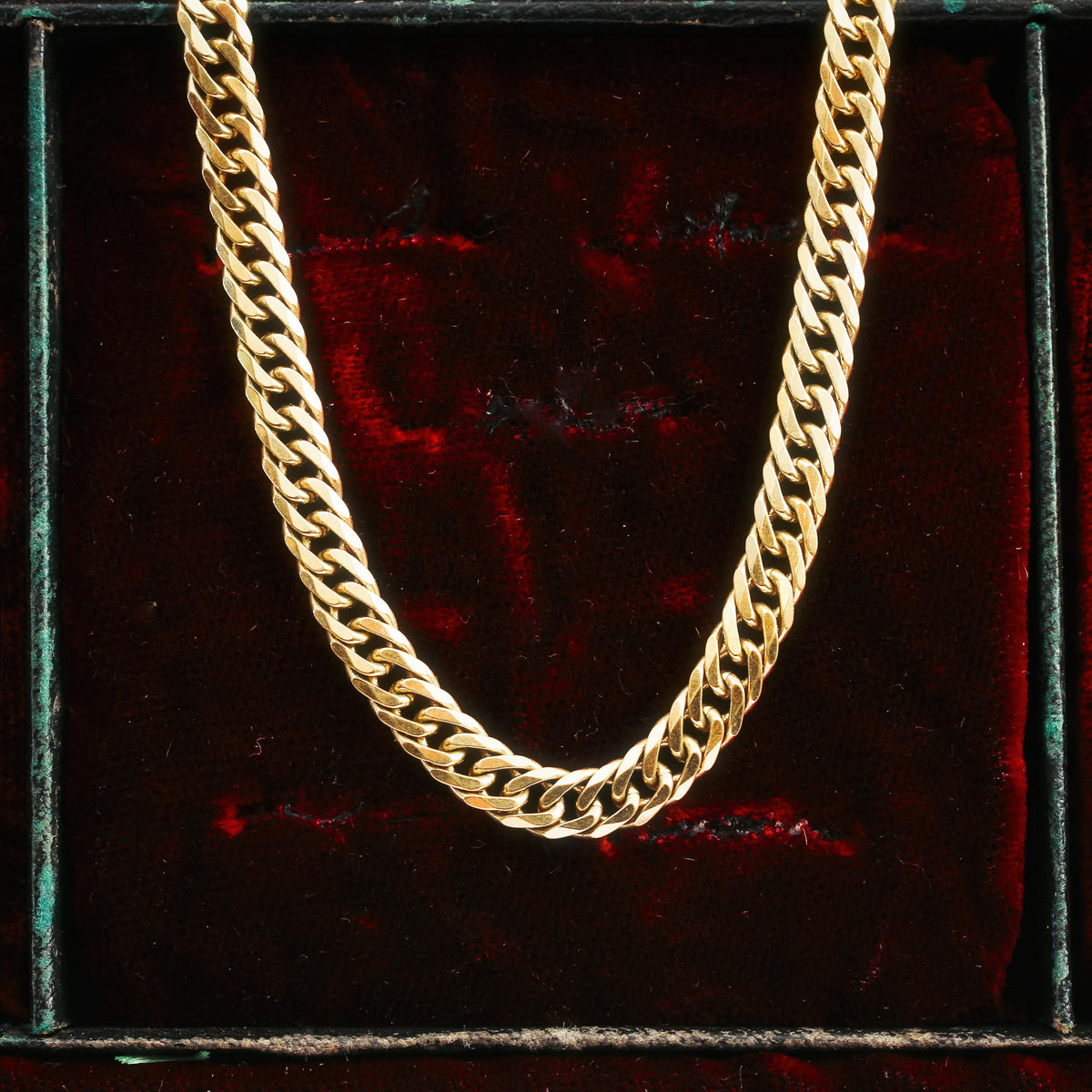 Statement Flattened Link 9ct Gold Chain