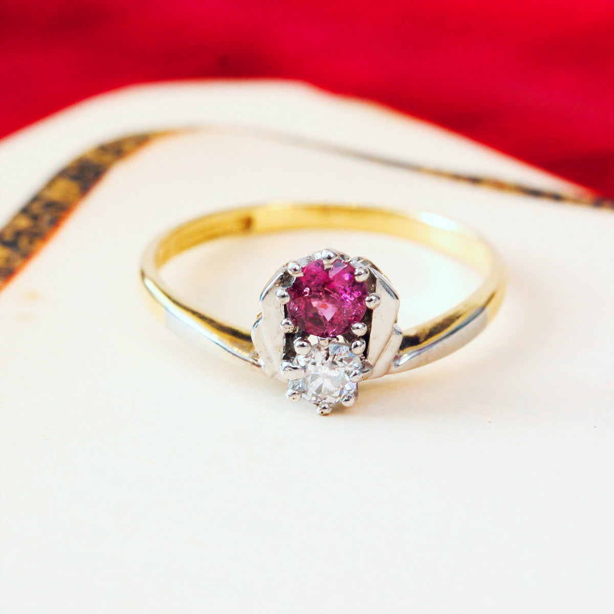 Art Deco Ruby & Diamond Ring