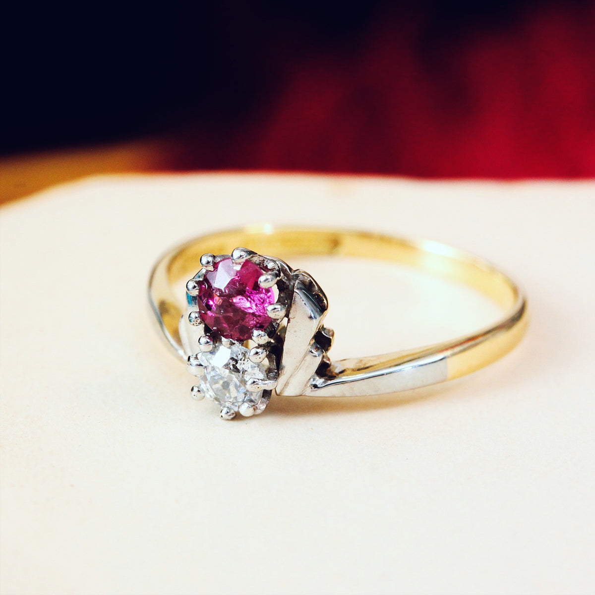 Art Deco Ruby & Diamond Ring