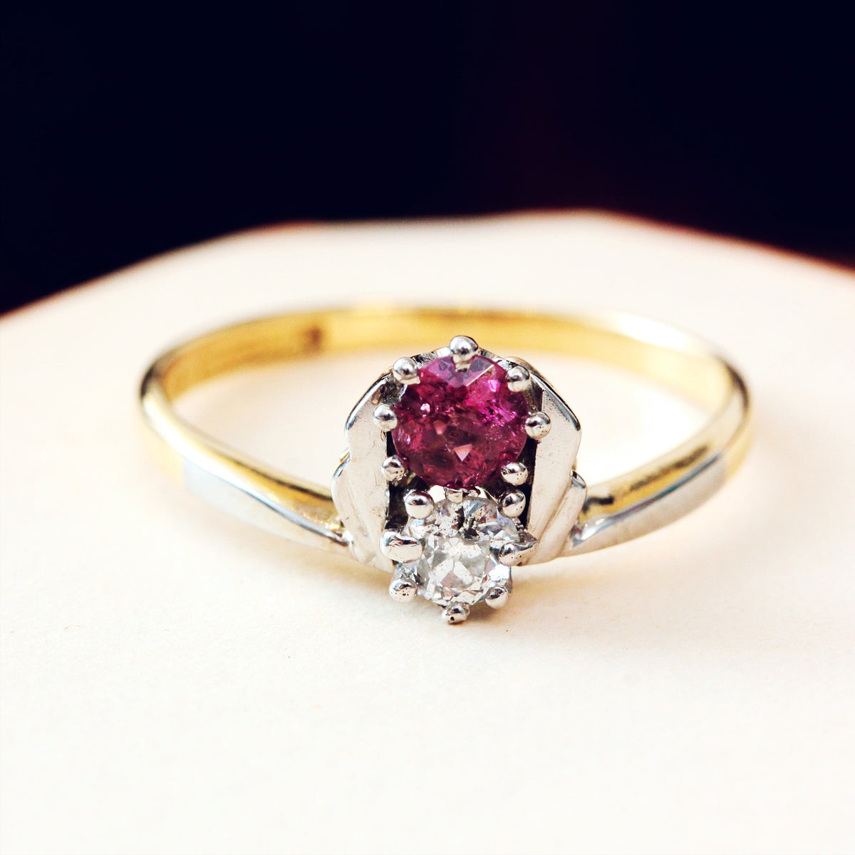 Art Deco Ruby & Diamond Ring