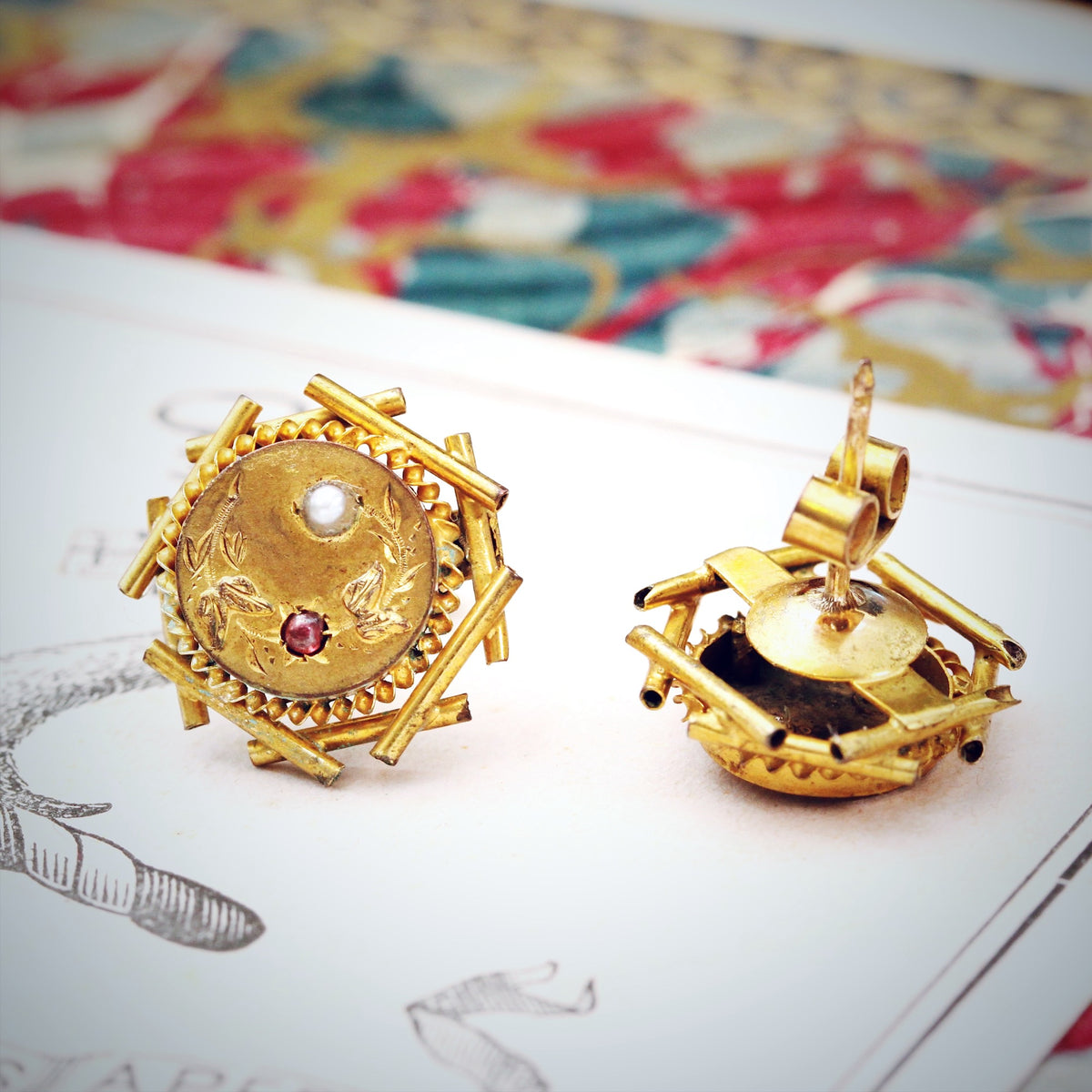 Victorian Aesthetic Movement Earrings