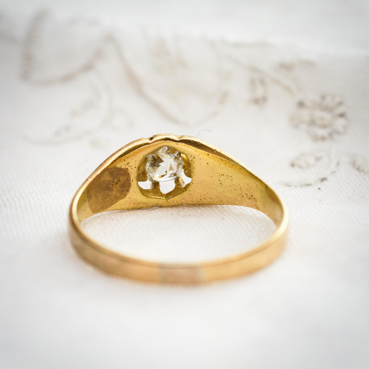 Classic Antique Old Cut Diamond Solitaire Ring