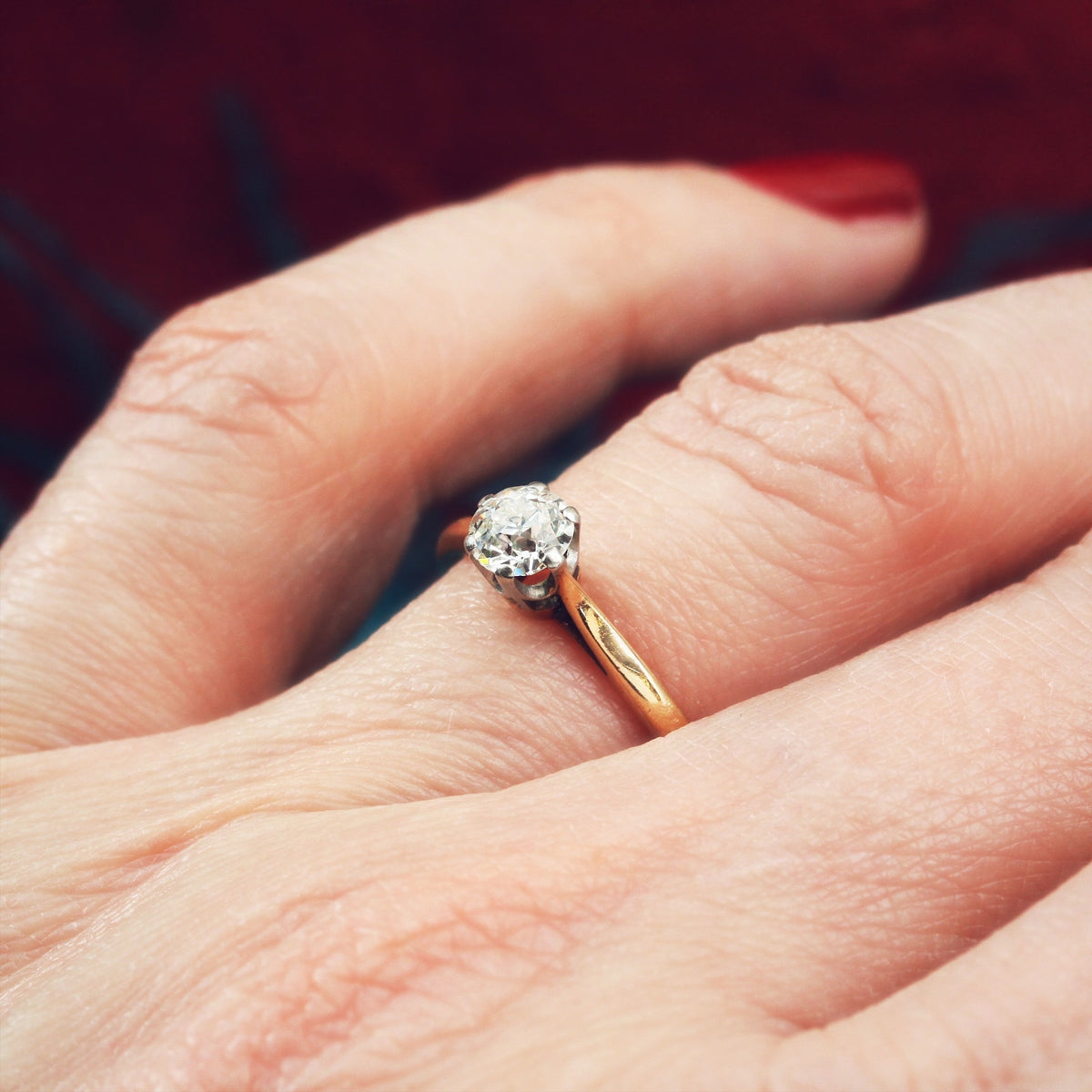 Antique 'Tiffany' Style Diamond Engagement Ring