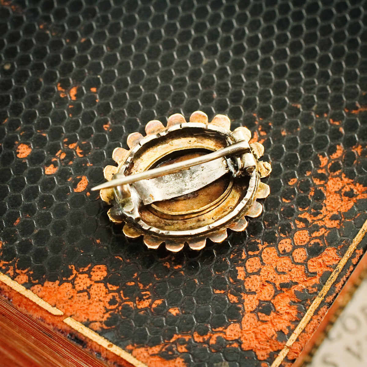 Darling Little Georgian Seed Pearl Fichu Pin Brooch