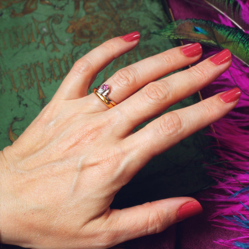 Precious Art Deco Ruby & Diamond Ring