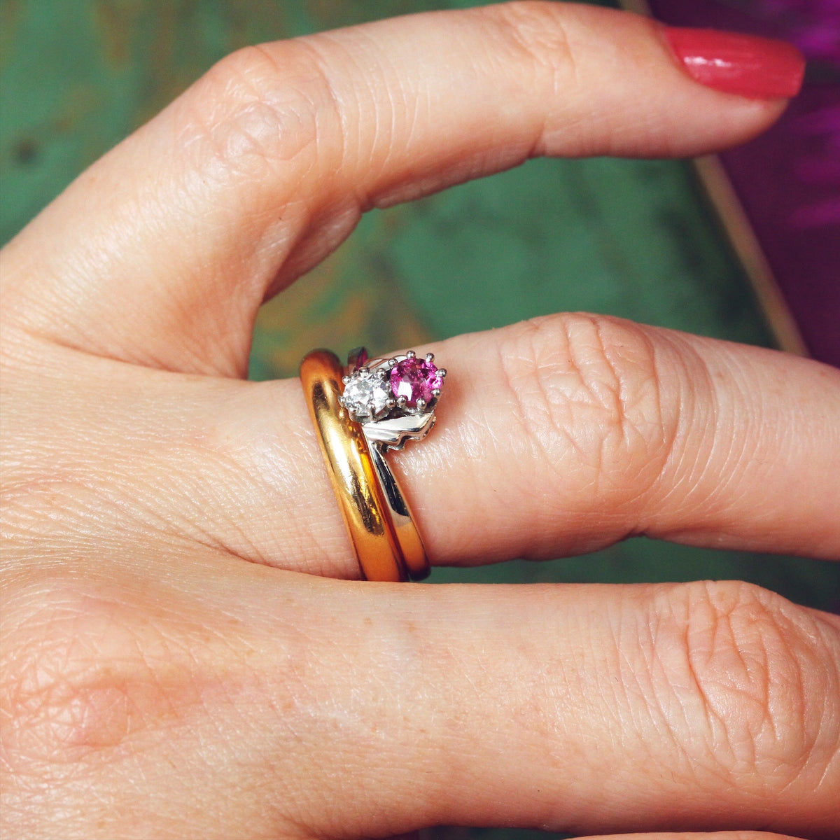 Precious Art Deco Ruby & Diamond Ring