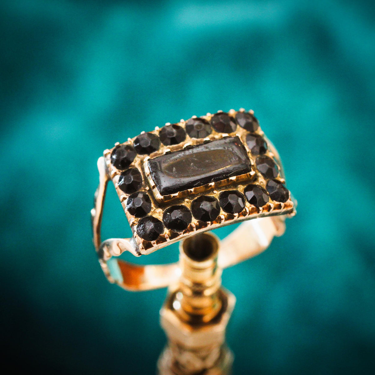 Antique Mourning Ring Dated to 1852