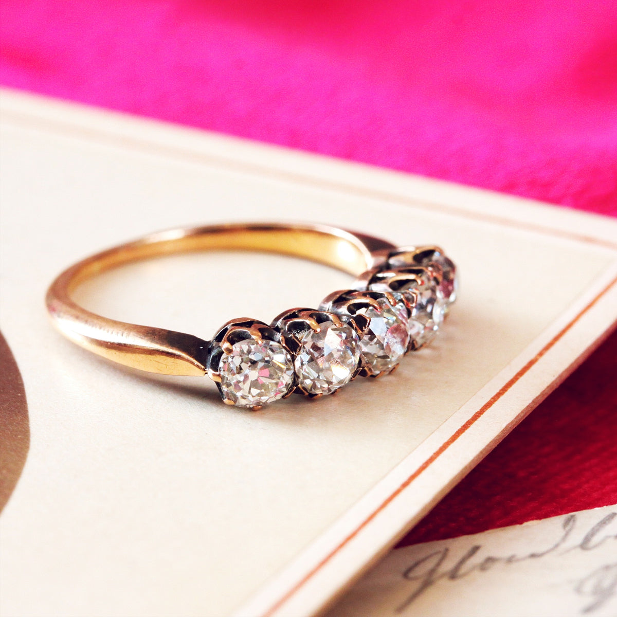 Fine Quality Antique Old Cut Diamond Ring