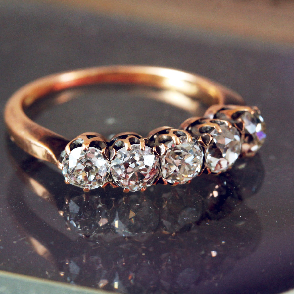 Fine Quality Antique Old Cut Diamond Ring