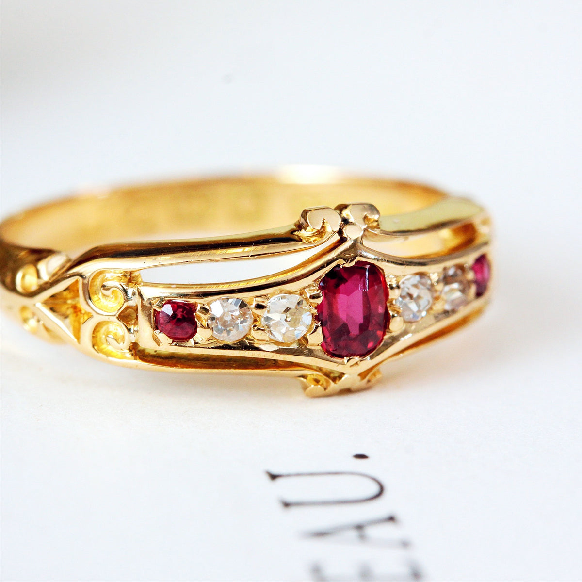 Date 1907 Ruby & Diamond Ring