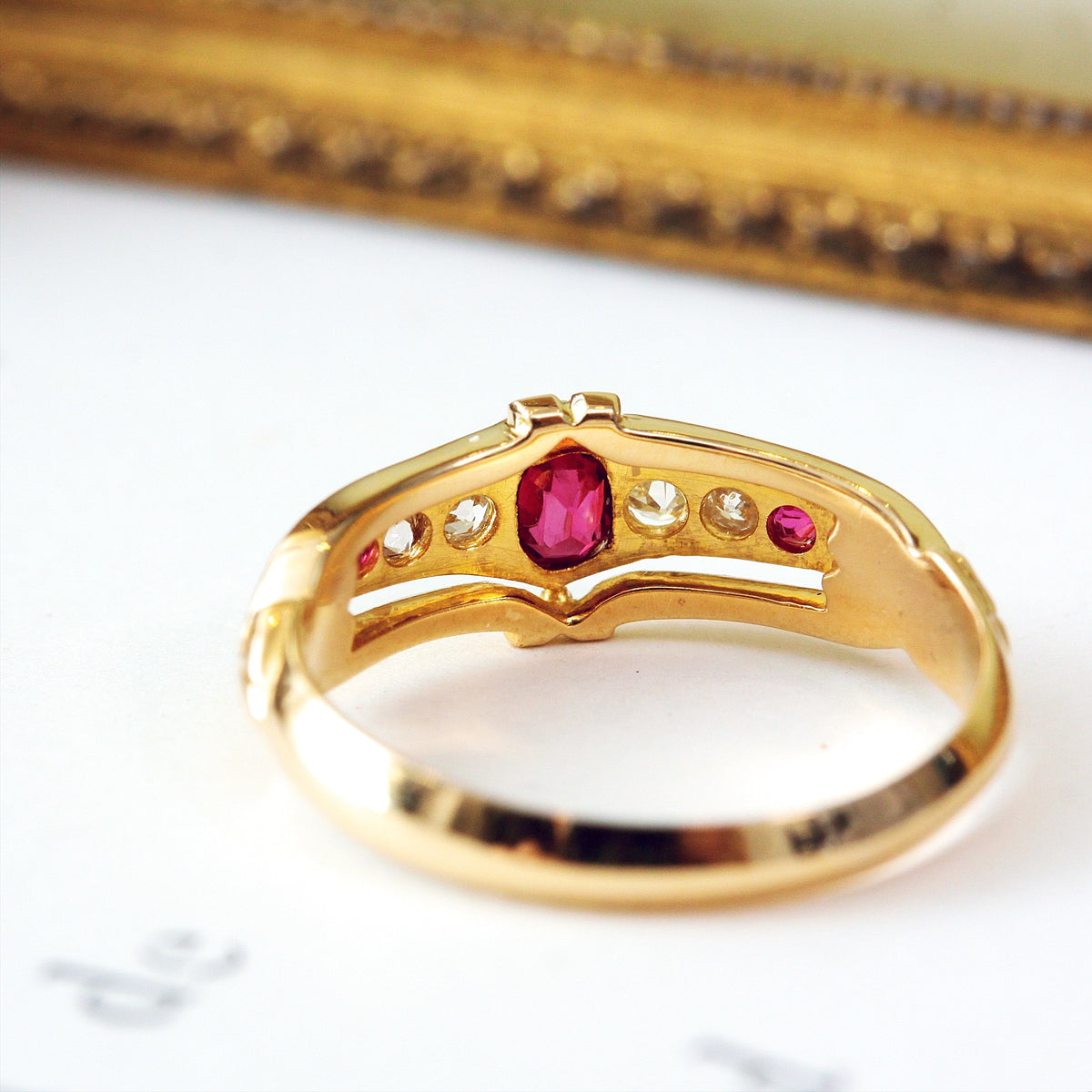 Petite Precious Date 1907 Ruby & Diamond Ring