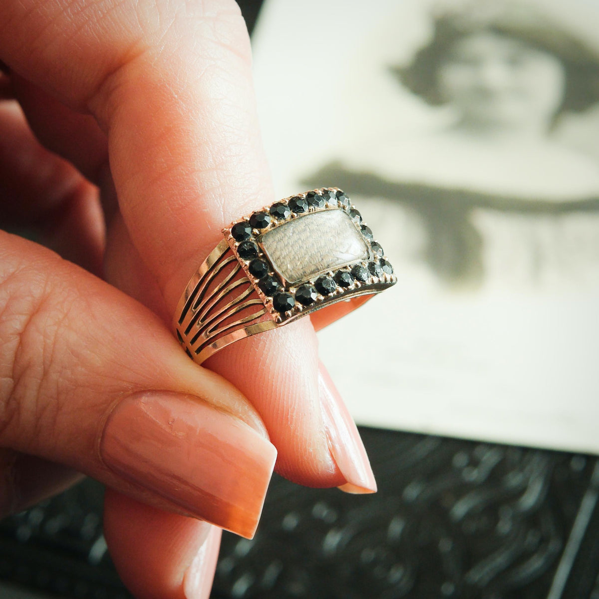 Dearly Loved Dedicated Date 1803 Georgian Mourning Ring