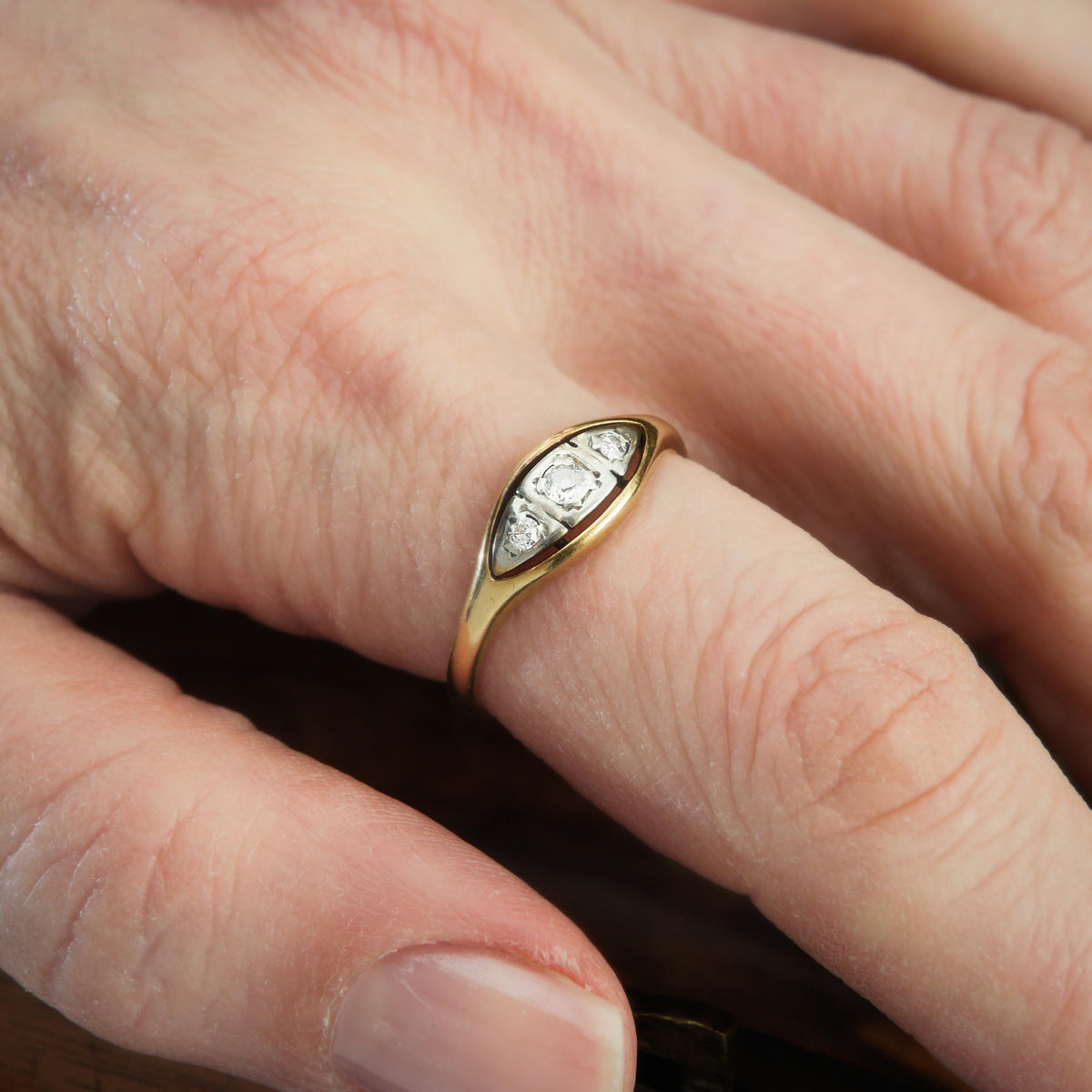 Sweet Sympathy! Circa 1920's Diamond Ring