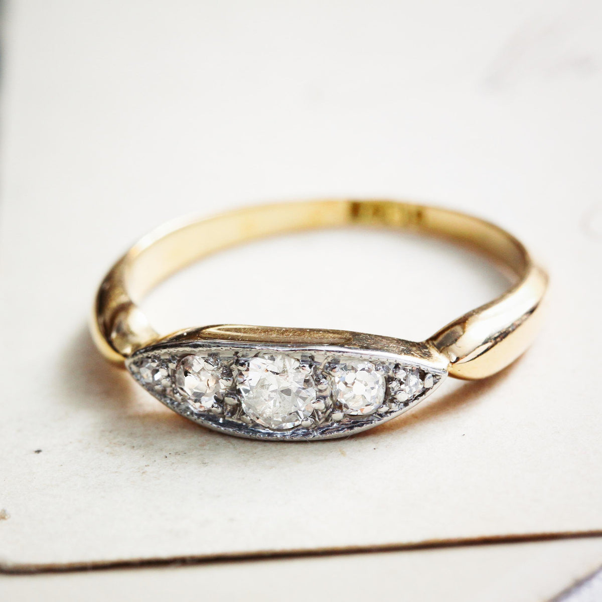 Antique Edwardian Five Stone Diamond Ring