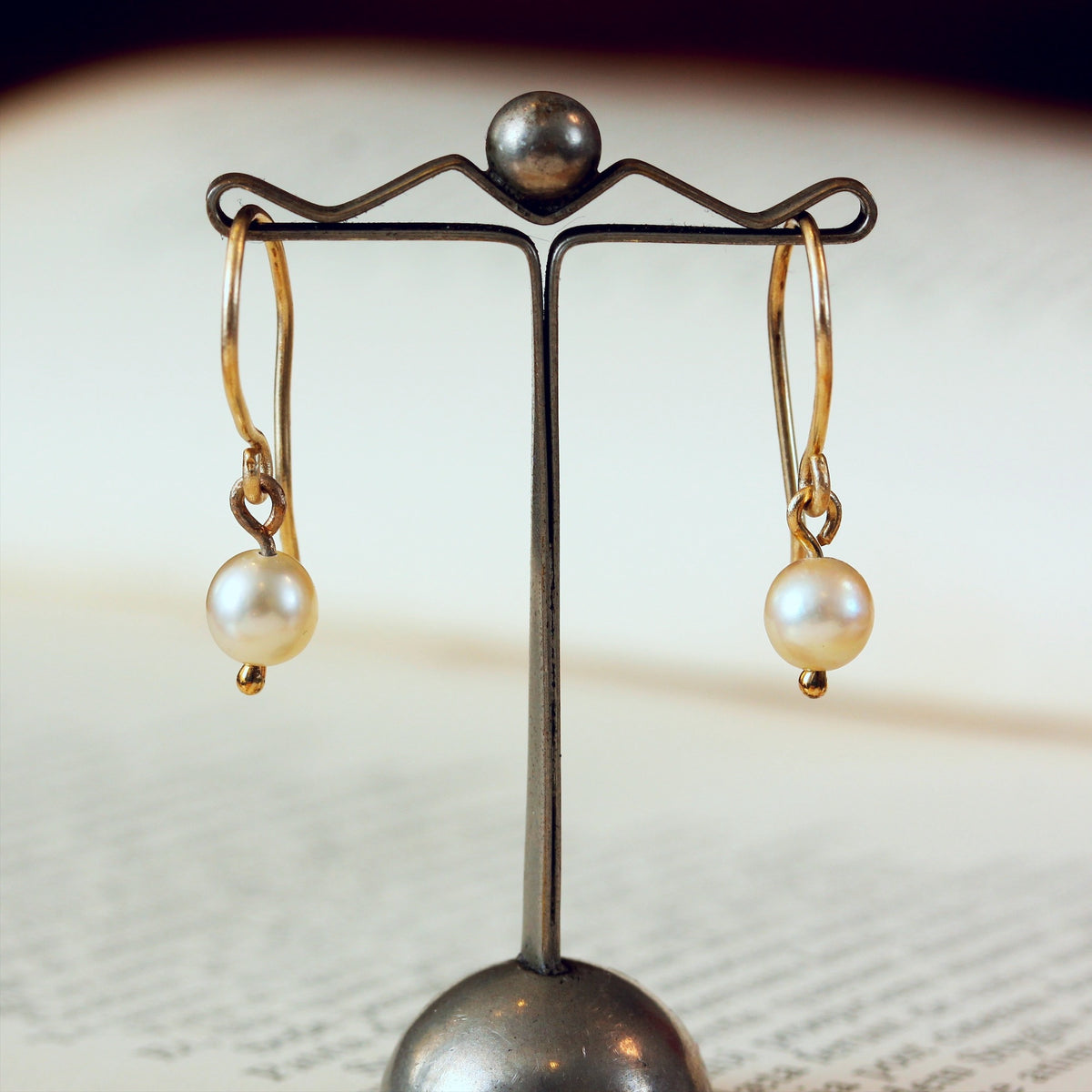 Cultured Saltwater Pearl Drop Earrings