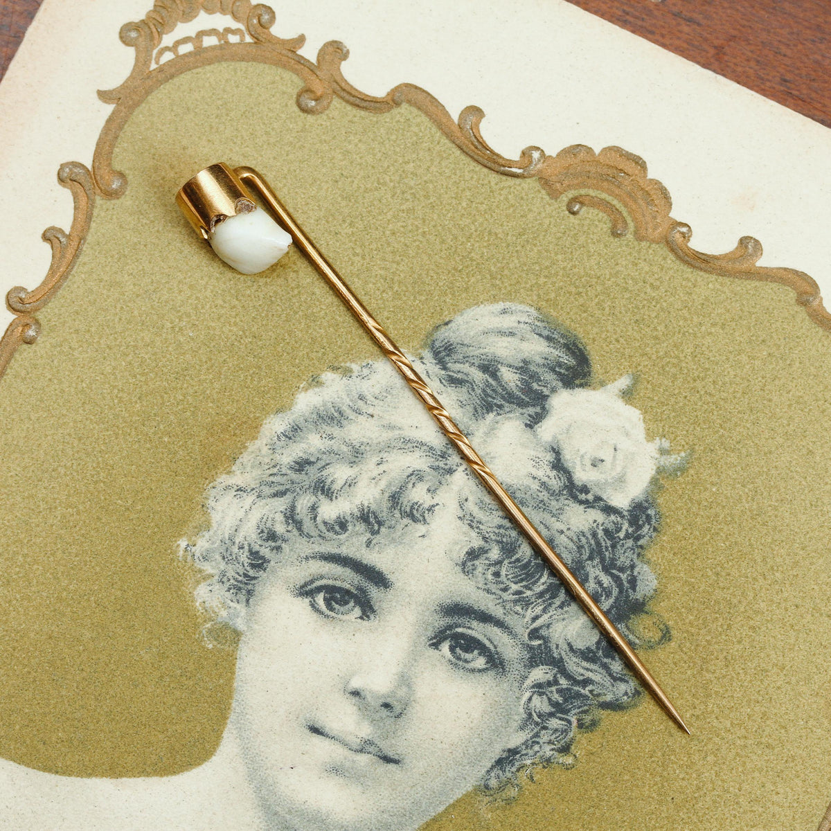 Victorian Baby Tooth Stick Pin