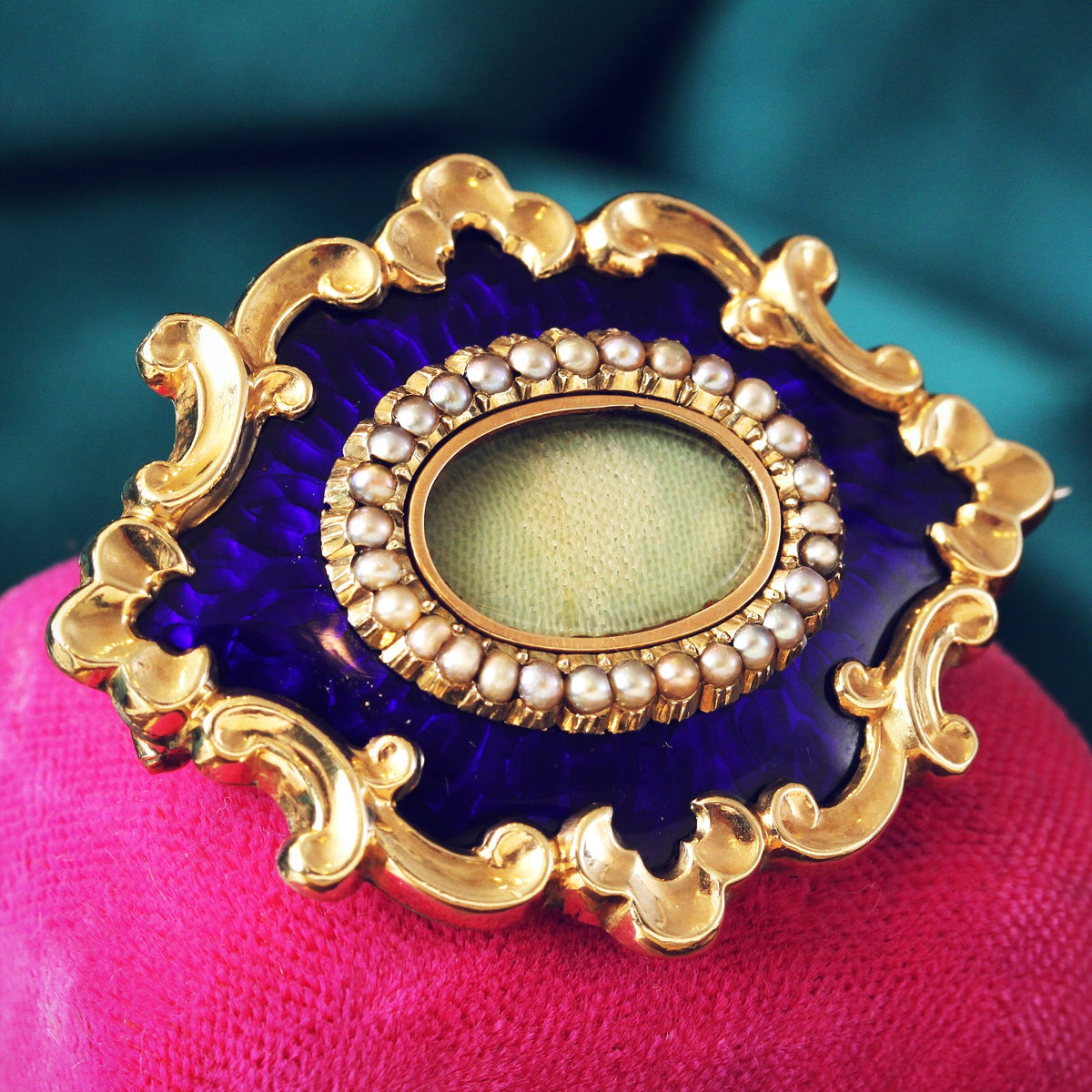 Victorian Enamel Brooch